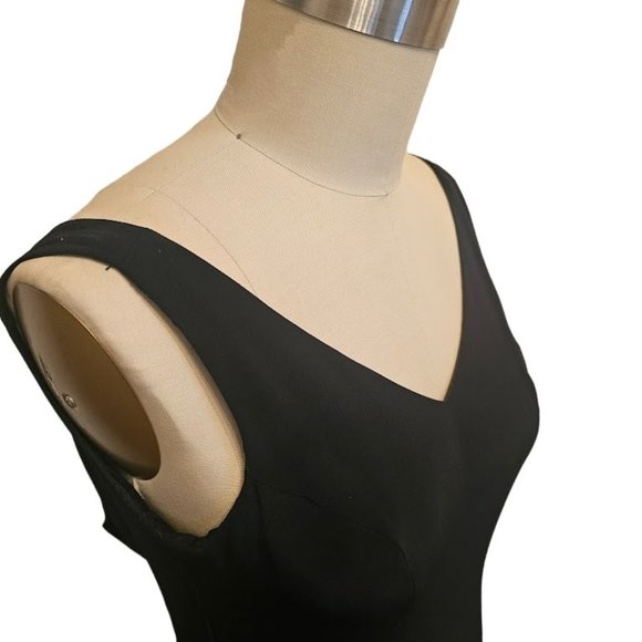 B’Zar Black Maxi Sleeveless Gown | Stunning 20.5” Bottom Lace | Size: 8 - Picture 3 of 16